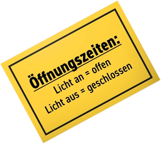 Pizzeria Ristorante Etna - Öffnungszeiten Schild